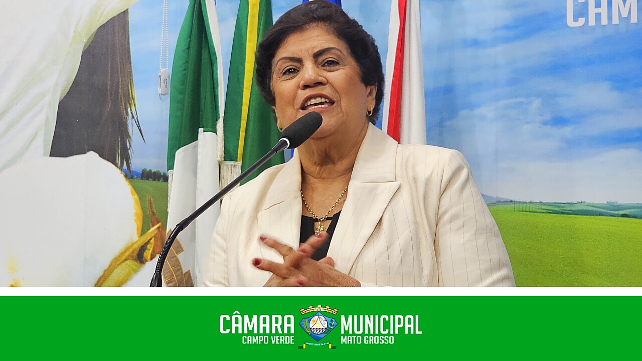 A vereadora Socorro indica a construção de Unidade Socioassistencial para pessoas idosas.