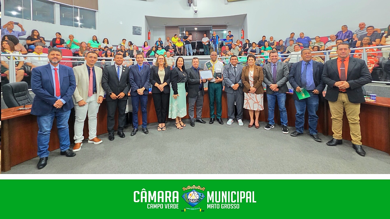 Câmara Municipal de Campo Verde homenageia Técnico de Enfermagem Paulo Sérgio pela exemplar trajetória na saúde pública.