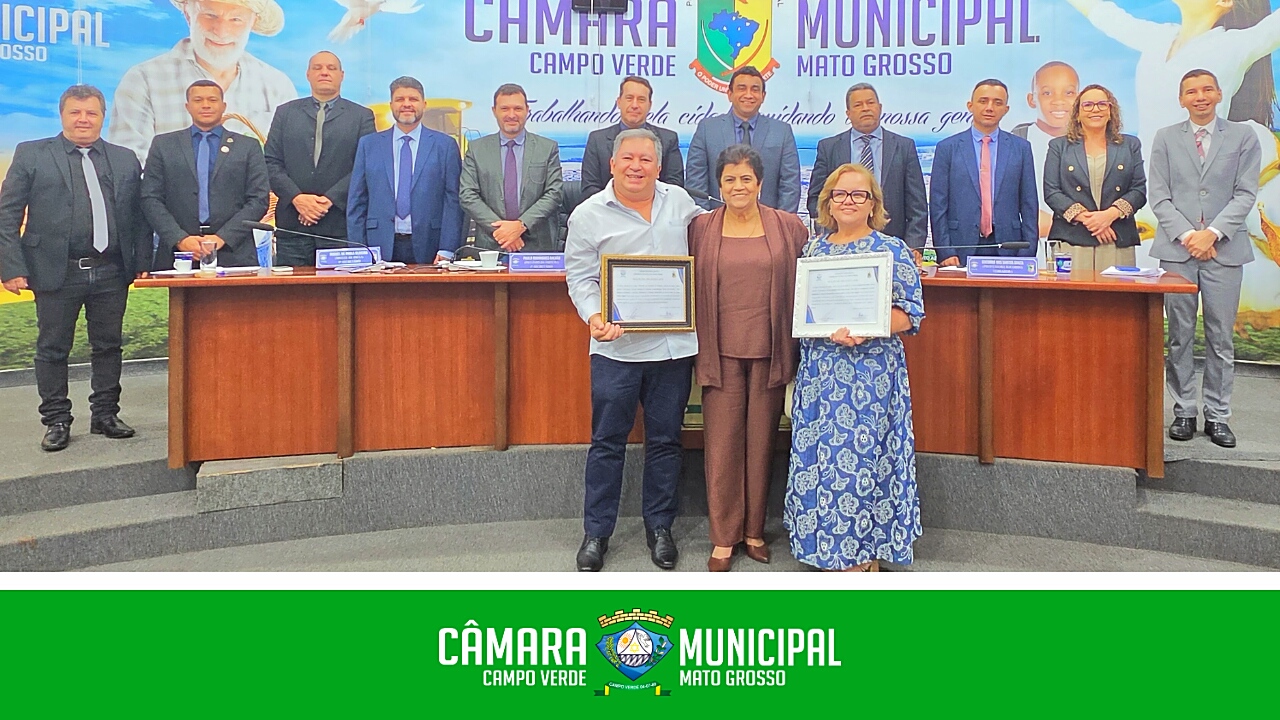 Câmara Municipal de Campo Verde homenageia ENFETEC e fundadora Professora Marleth Alves Ferreira.